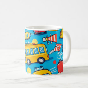 Resor och transporter har en mängd olika med kaffemugg