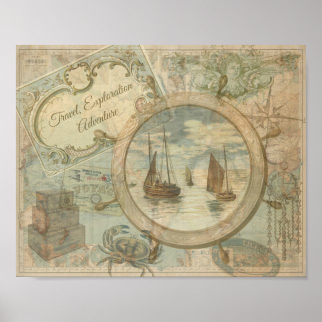 Resor, prospektering och Äventyr Poster (Framsidan)