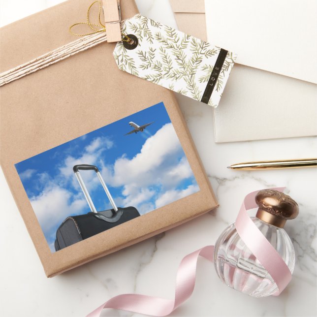 Resor Rektangulärt Klistermärke (Gifting)