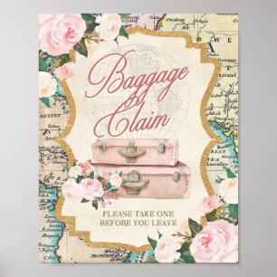 RESOR tema BAGAGEUTLÄMNING - Favoritbordsskylt Poster