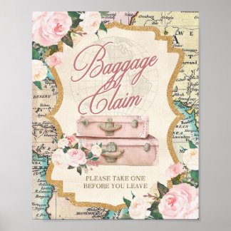 RESOR tema BAGAGEUTLÄMNING - Favoritbordsskylt  Poster
