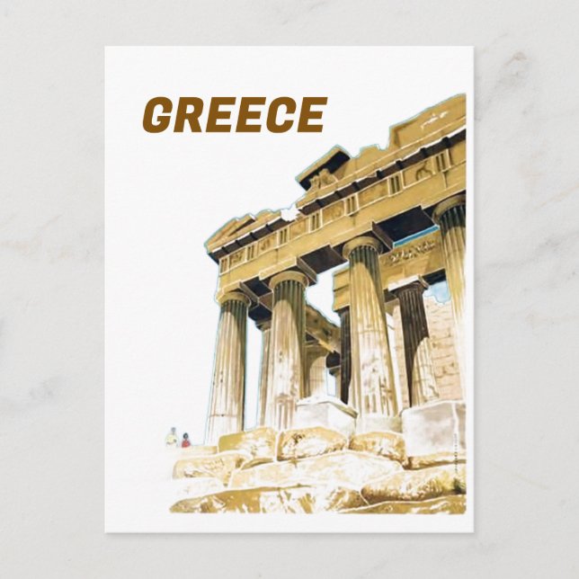 Resor till Aten Grekland Parthenon templet Vykort (Framsida)