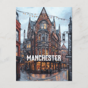 Resor till Manchester Förenade kungariket Vykort