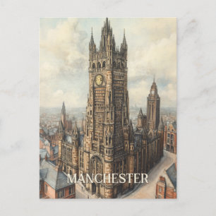 Resor till Manchester Förenade kungariket Vykort