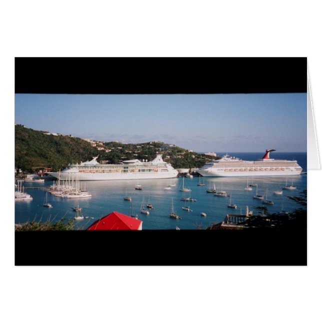 Resor till öarna hälsningskort (Framsidan Horizontal)