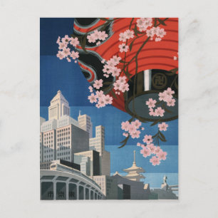 Resor till Vintage Tokyo Vykort
