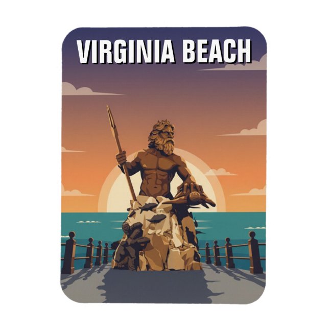 Resor till Virginia Beach Magnet (Vertikal)