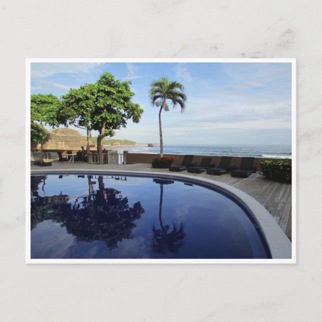 resort bassäng vykort (Framsida)