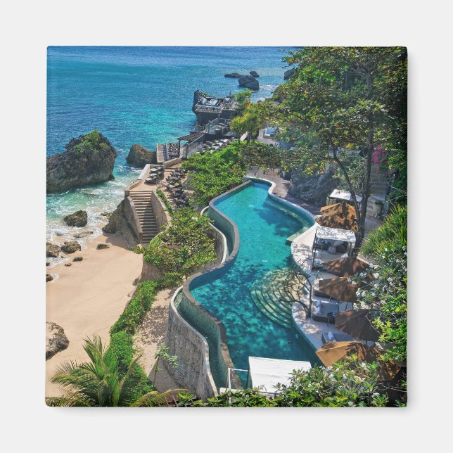 Resort Visa bali Magnetic Pin Magnet (Framsidan)