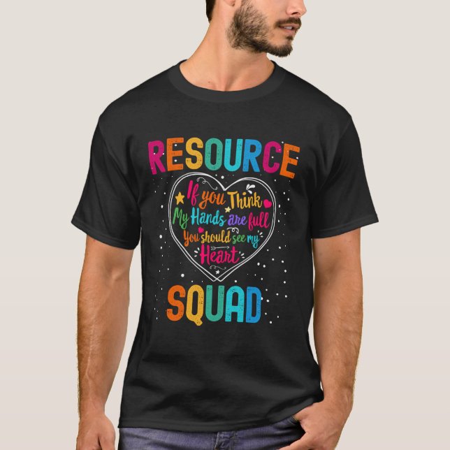 Resource Squad Appreciation Week Back to School He T Shirt (Framsida)