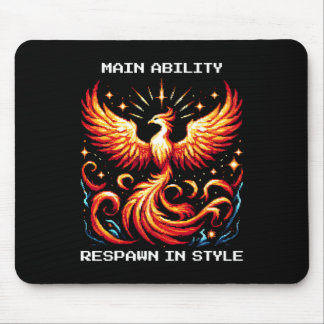 Respawn In Style Phoenix Pixel Revival Gamer Art  Musmatta
