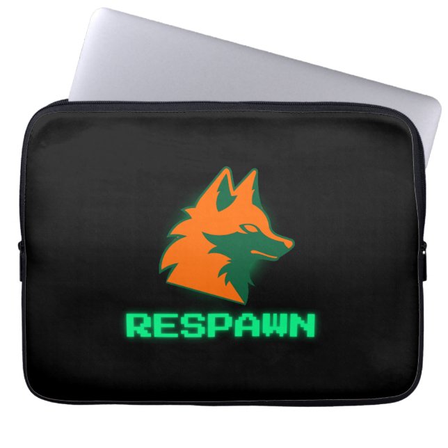 RESPAWN – Neon Gamer Fox-logotyp Laptop Fodral (Framsidan)
