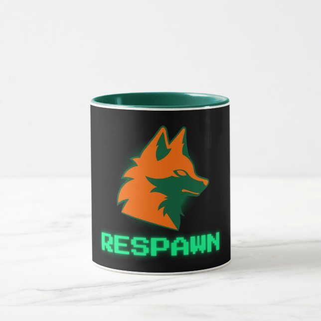 RESPAWN – Neon Gamer Fox-logotyp Mugg (Center)