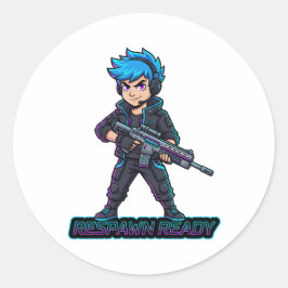 Respawn ready Sticker Runt Klistermärke