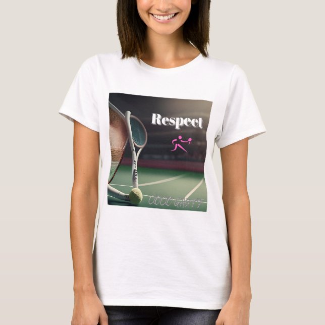 RESPECT Coco Gauff , tennispassion, tennisfanatic, T Shirt (Framsida)