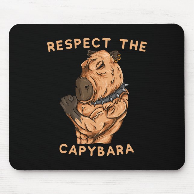 Respect The Capybara - Funny Fitness Bodybuilder R Musmatta (Framsidan)