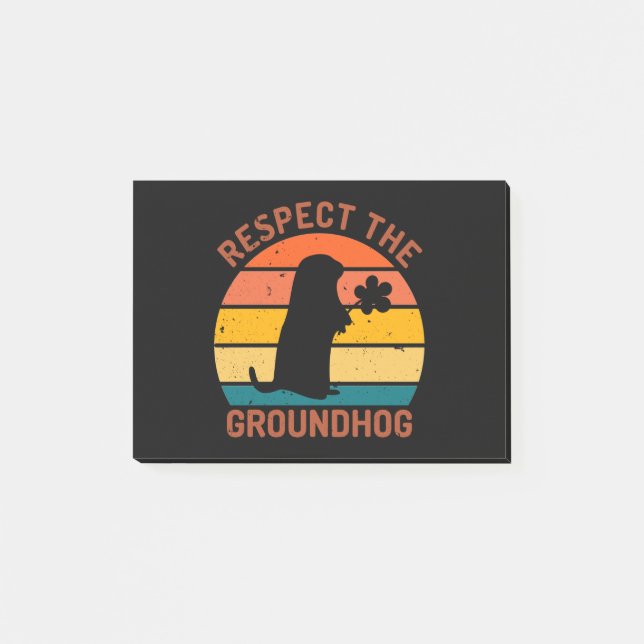 Respect The Groundhog Post-it Block (Framsida)