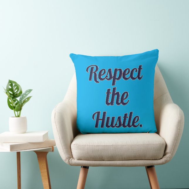 Respect the Hustle Script Design – Motivational Wo Kudde (Stol)