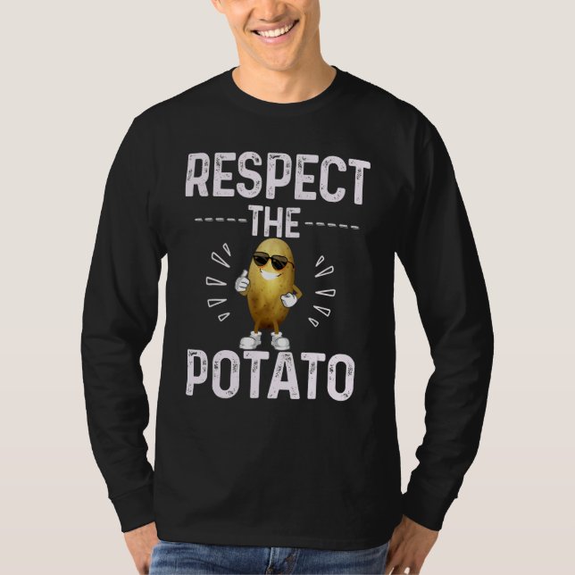 Respect The Potato Best Root Vegetable Potato Vega T Shirt (Framsida)