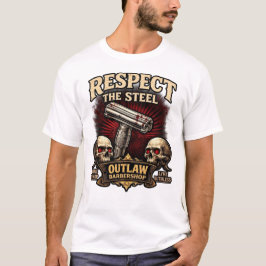 Respect the Steel – Double Edge Razor Design T Shirt