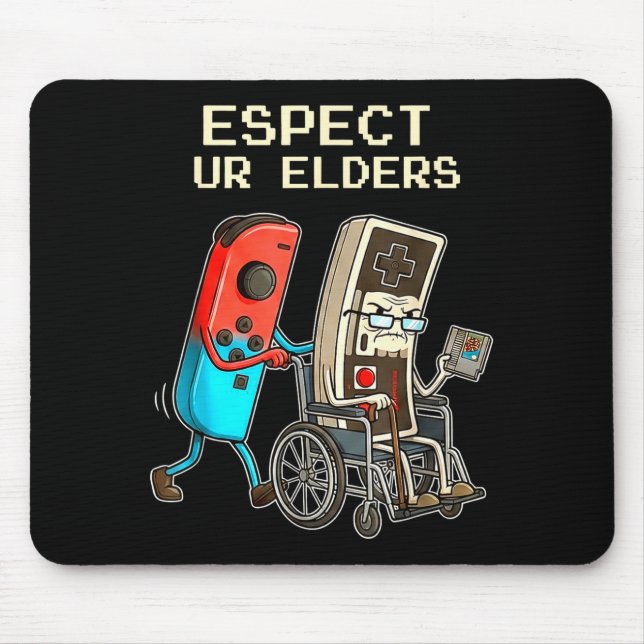 Respect Ur Elders Retro Gaming Controller Funny  Musmatta (Framsidan)