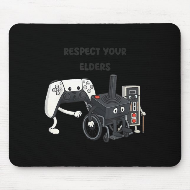 Respect Your Elders Funny Gaming 80s Style Old New Musmatta (Framsidan)