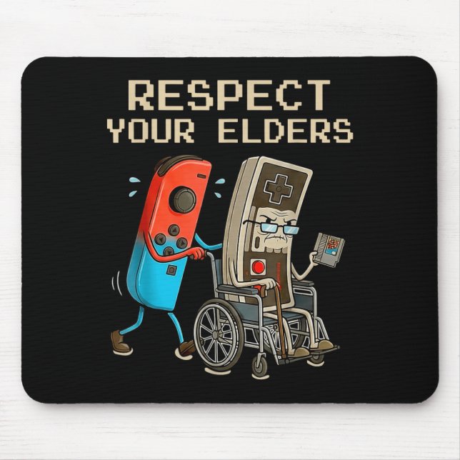 Respect Your Elders Retro Gaming Controller Funny  Musmatta (Framsidan)