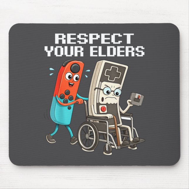 Respect Your Elders Retro Gaming Funny Controller  Musmatta (Framsidan)