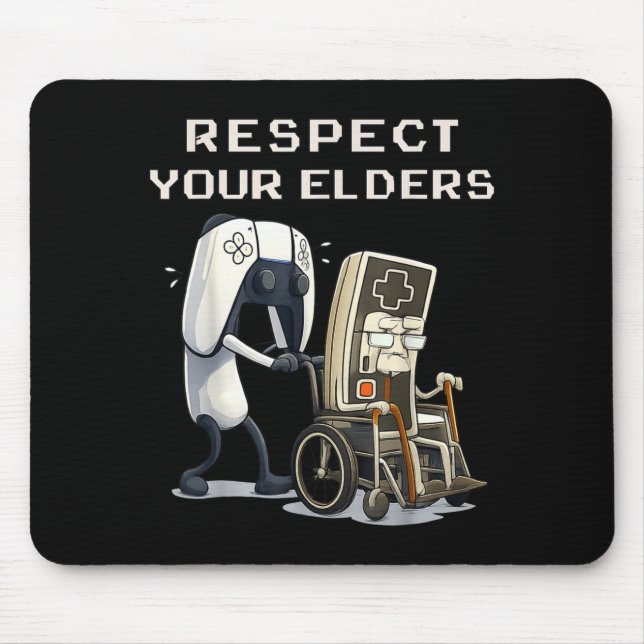 Respect Your Elders Retro Gaming Funny Gamer Contr Musmatta (Framsidan)