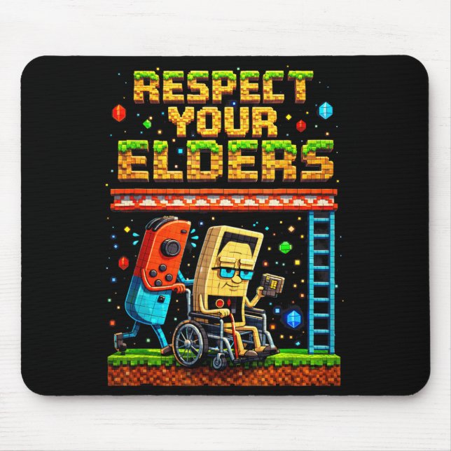Respect Your Elders Retro Gaming Xel Gamer Control Musmatta (Framsidan)