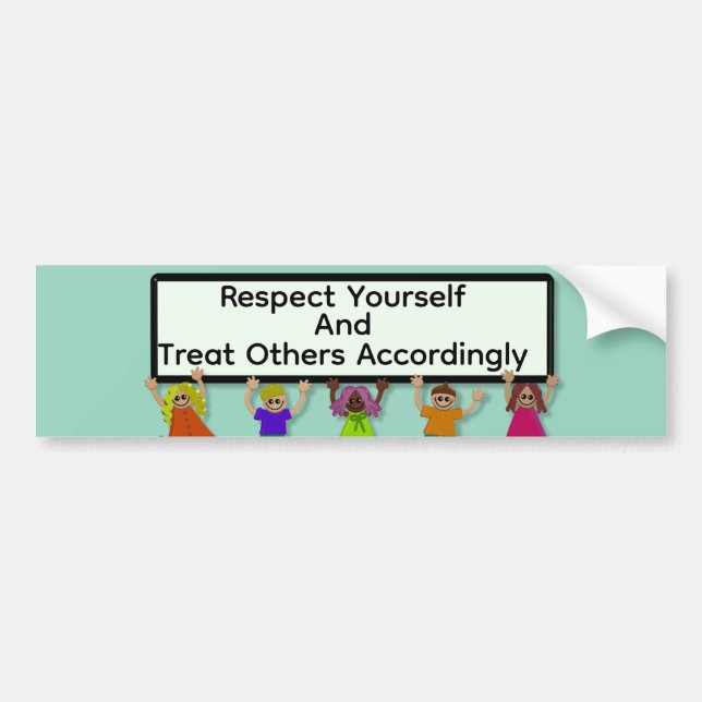 Respect Yourself Bumpersticker Bildekal (Framsidan)