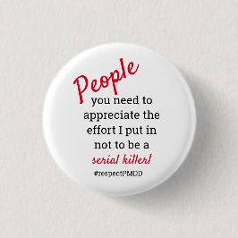 #respectPMDD.  Skogskaraktär Knapp