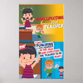 Respekt är aldrig Coola (projektionsyta) Poster