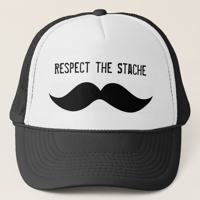 Respekt den Stache hatten Truckerkeps (Framsida)