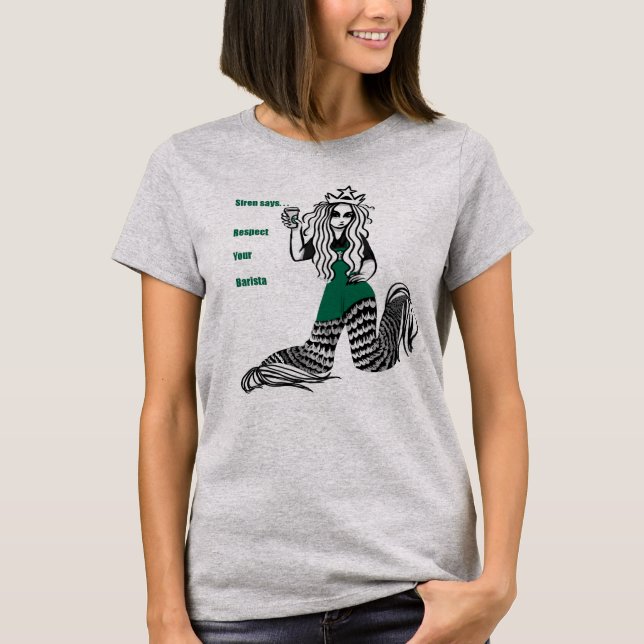 Respekt din Barista T Shirt (Framsida)