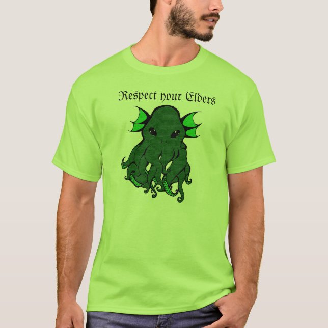 Respekt din fläderCthulhu skjorta T Shirt (Framsida)