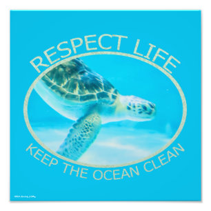 Respekt för liv, Behålla av havets renhet Fototryck