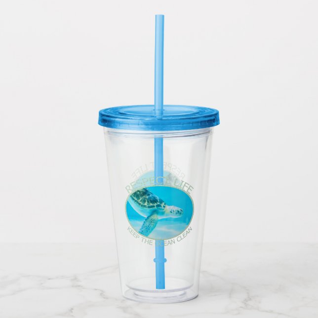 Respekt för liv, Behålla av havets renhet Take Away Mugg (Framsida)