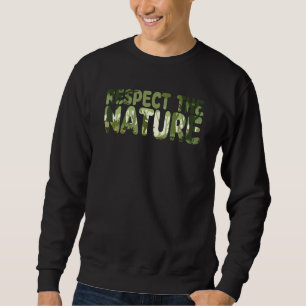 Respekt för naturen Vegan Food Veganism Vegetable  Lång Ärmad Tröja