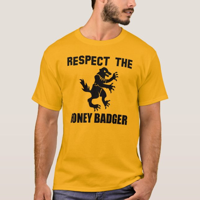 Respekt honey badger tee shirt (Framsida)