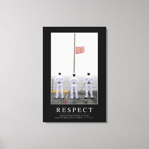 Respekt: Inspirera citationstecken 1 Canvastryck