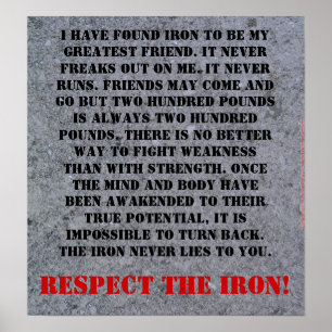 Respekt järn poster