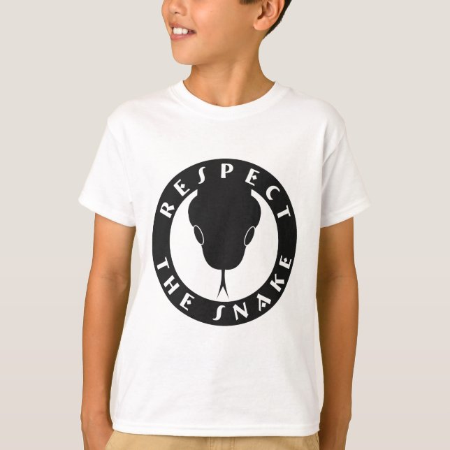 Respekt ormen lurar T-tröja T-shirt (Framsida)