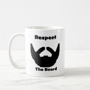 respekt skägget kaffemugg