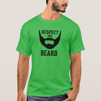 Respekt skägget t-shirt