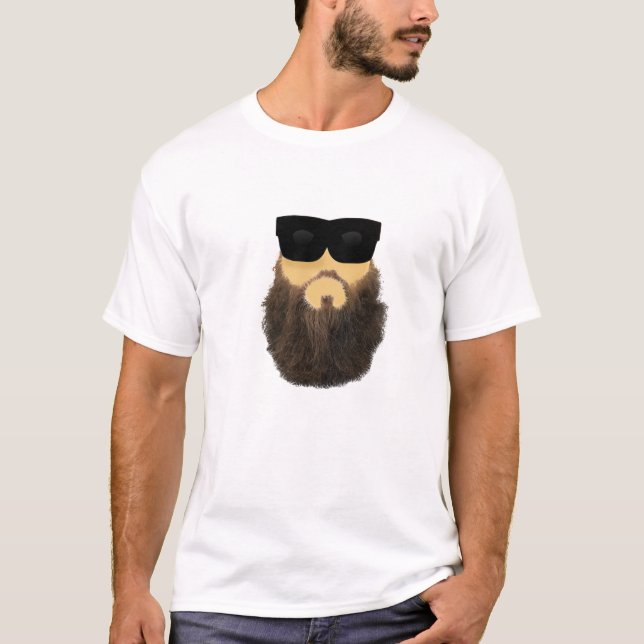 Respekt skägget t-shirt (Framsida)