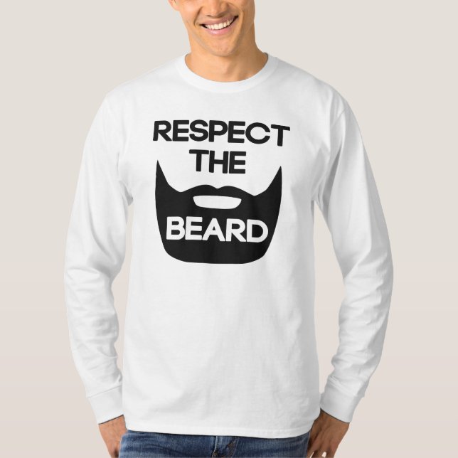 Respekt skägget tee (Framsida)