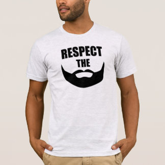 Respekt skägget tee shirt