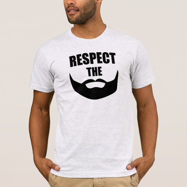 Respekt skägget tee shirt (Framsida)