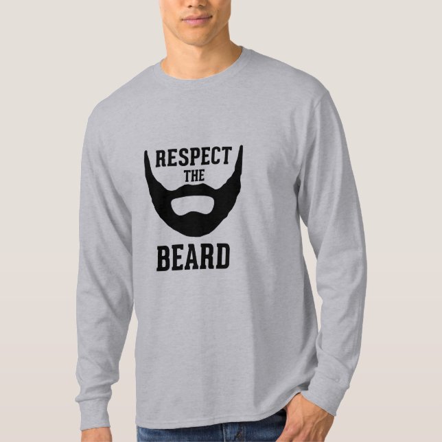 Respekt skägget tee shirt (Framsida)